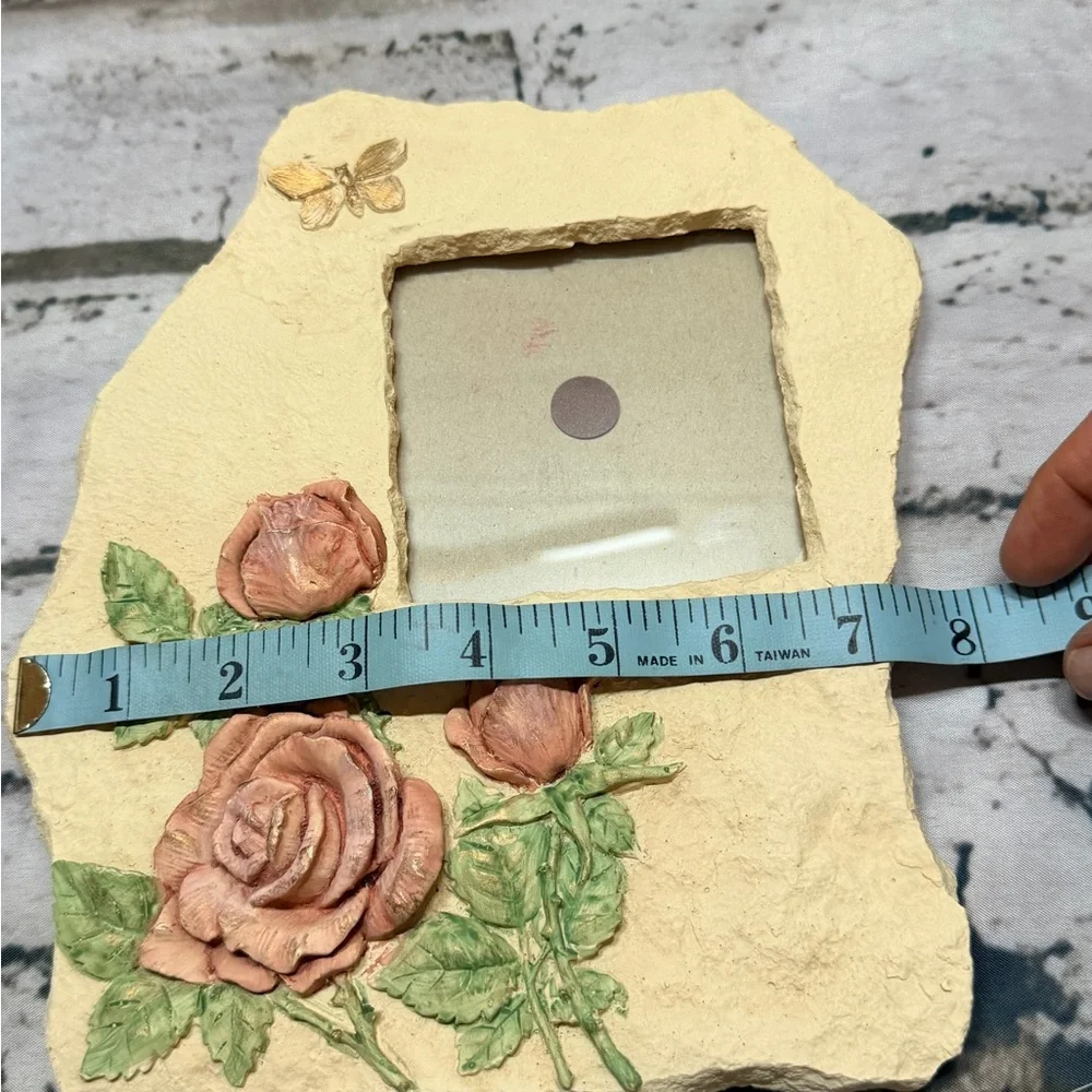 Vintage Rose‎ Cottagecore Picture Frame • Romantic Floral Photo Frame • Shabby